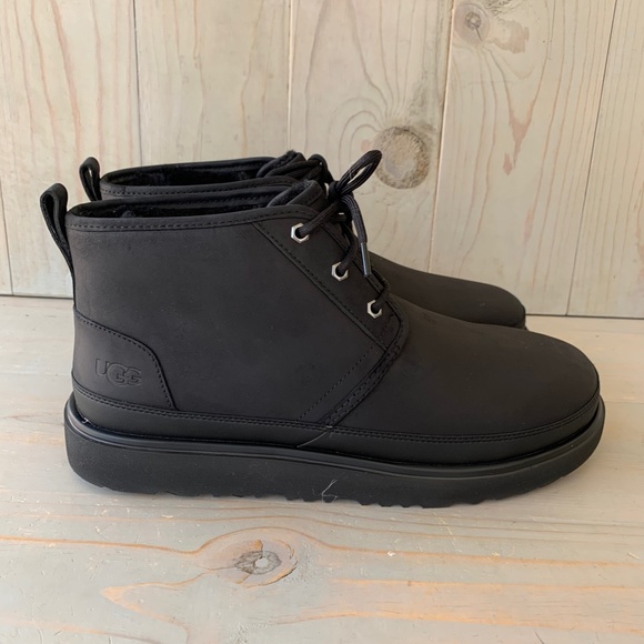 UGG NEUMEL WEATHER 2 BLACK TNL  LEATHER WATEPROOF BOOTS US 14 NIB - Picture 5 of 8